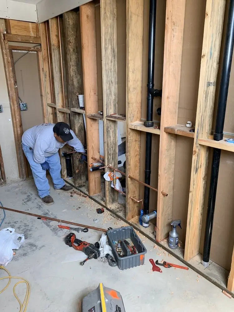 Commercial rough-in plumbing for Water Heater Replacement in Finneytown